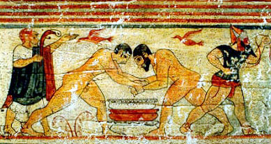 Etruskische Ringkämpfer